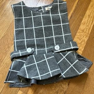 Doe A Dear Peplum Vest NWOT